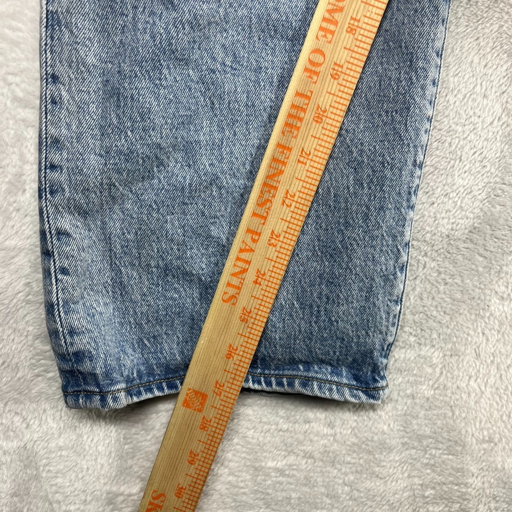 Levi's Ribcage Straight Jeans Women's Blue Denim Classic Button Fly - 30X26.5 - Picture 6 of 12